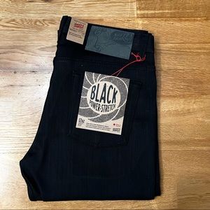 Naked & Famous Denim Black Jeans. Size 32